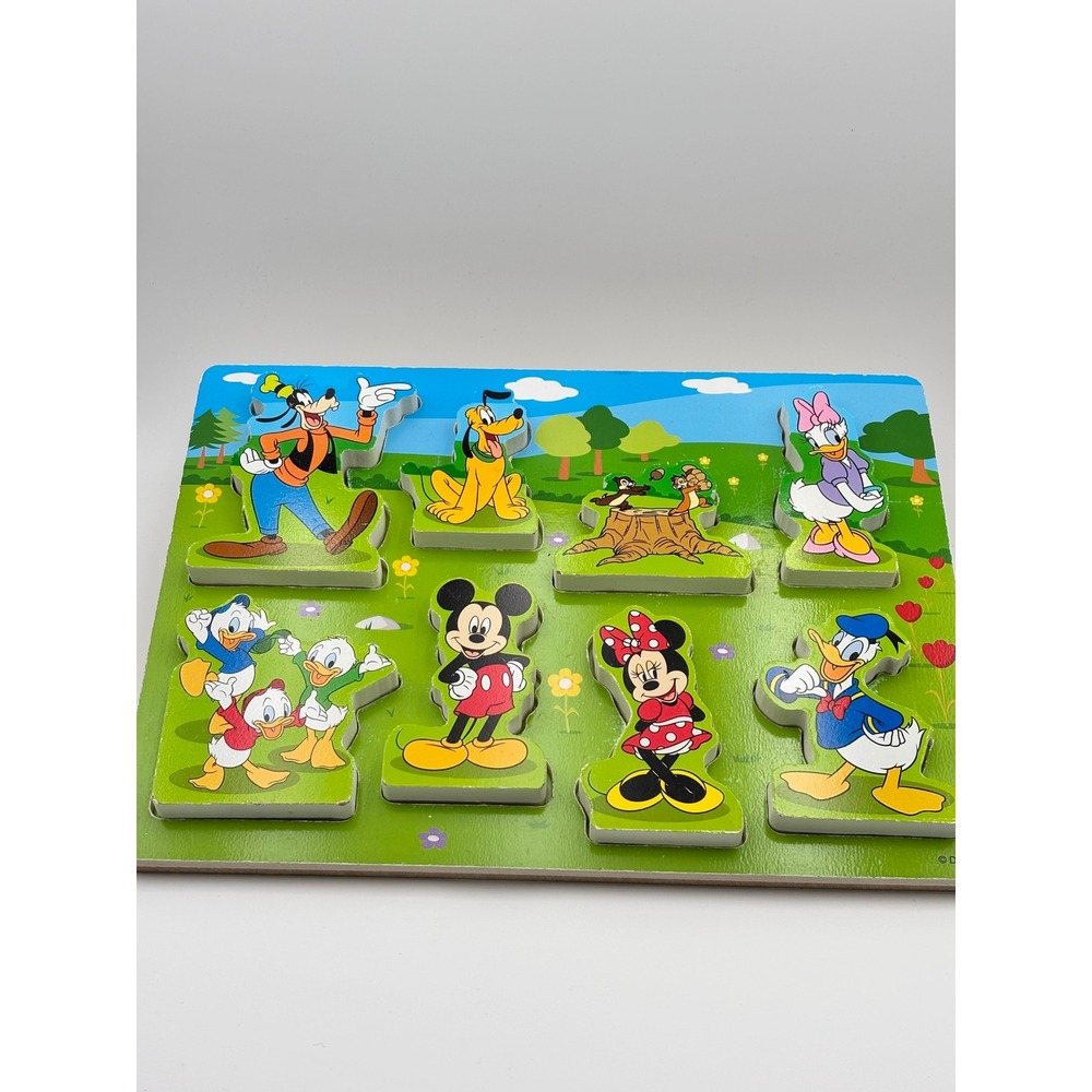 Melissa & Doug Disney Mickey Mouse Wooden Chunky Puzzle 8 Pieces 7184